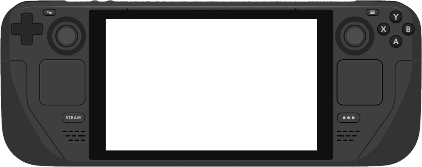 Steam Deck with the game picture