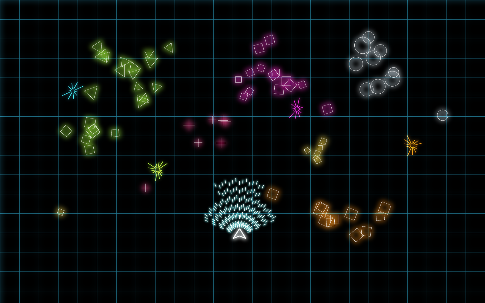Neon vector arena with Deck Parity